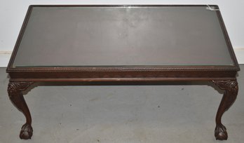 CHIPPENDALE STYLE MAHOGANY COFFEE TABLE