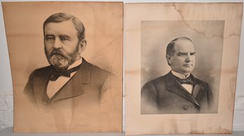 LOT (2) PROMINENT AMERICAN PORTRAIT PRINTS