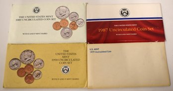 (4) UNCIRCULATED COIN SETS