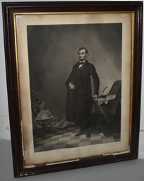 STEEL ENGRAVING OF ABRAHAM LINCOLN