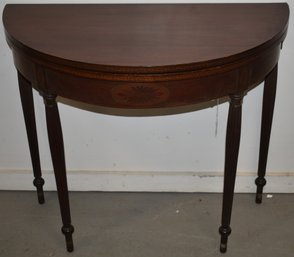 PAINE FURNITURE CUSTOM MAHOGANY CARD TABLE