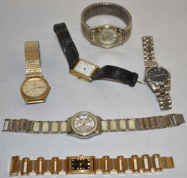 LOT (6) VINTAGE MENS WRISTWATCHES