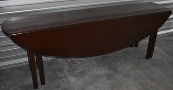 ENGLISH MAHOGANY SWING LEG DINING TABLE