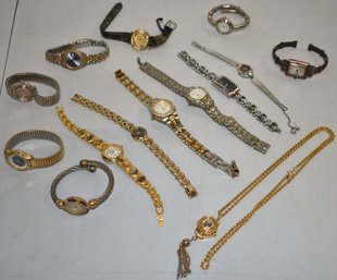 LOT (14) VINTAGE LADIES WRISTWATCHES