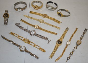 LOT (14) LADIES WRISTWATCHES