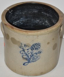 4 GAL DECORATED STONEWARE CROCK