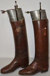 PR. HIGH LEATHER RIDING BOOTS