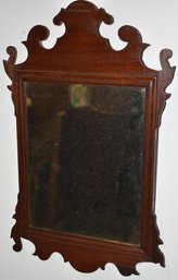 SM. CHIPPENDALE MAHOGANY MIRROR