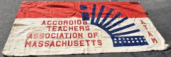 VINTAGE MA. TEACHERS ASSOCIATION BANNER