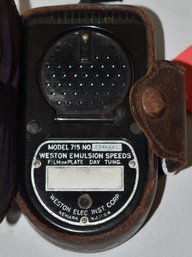 WESTON EMULISION SPEEDS EXPOSURE METER