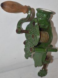 FANCY VICTORIAN CAST IRON BEAN SLICER