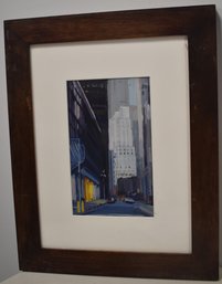 LISBETH FIRMIN GOUCHE WALL ST N.Y. PAINTING