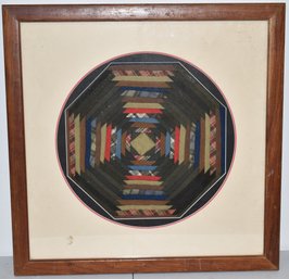 FRAMED OCTAGON LOG CABIN PIECE