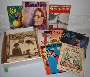 BOX LOT VINTAGE PERIODICALS