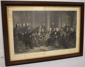 MEN OF PROGRESS -AMERICAN INVENTORS STEEL ENGRAVING -