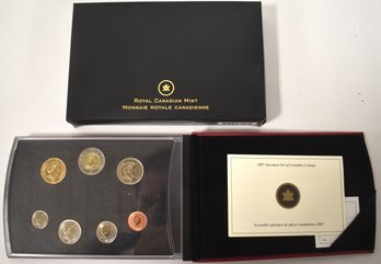 ROYAL CANADIAN MINT 2007 NON SILVER SPECIMEN SET ON CANADIAN COINAGE