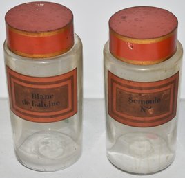 PR. EARY FRENCH BLOWN GLASS JARS