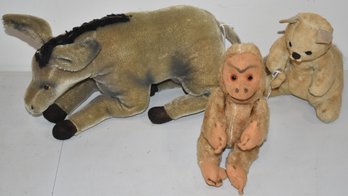 LOT (3) VINTAGE STUFFED ANIMAL TOYS