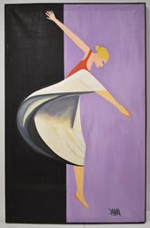 WILLIAM MOODY DANCING BALLERINA PAINTING