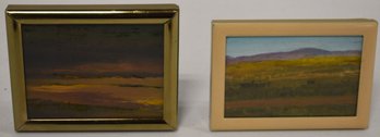 (2) MINIATURE WILLIAM MOODY PAINTINGS