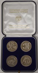 (4) CLAD SILVER COMMORATIVE ONE DOLLAR & ONE CROWN COINS