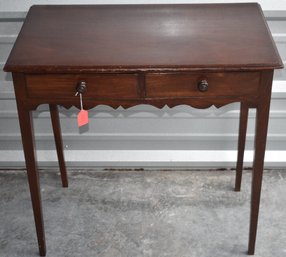 19TH CENT ENGLISH MAHOGANY SIDE TABLE