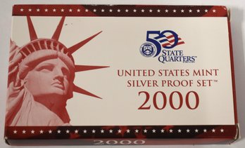 2000 U.S. MINT SILVER PROOF SET