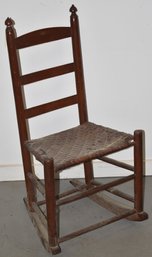 19TH CENT SLAT BACK ROCKER