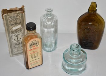 LOT (4) EARLY BOTTLES