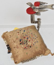 SEWING BIRD & PIN CUSHION