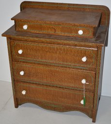 19TH CENT CHILDS PAINTED MINIATURE CHEST