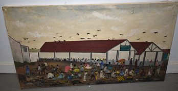 VINTAGE UGANDAN OIL PAINTING