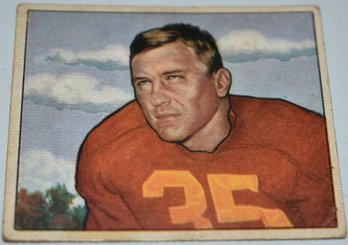 BILL DUDLEY 1950s BOWMAN FOOTBALL CARD