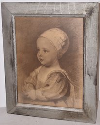 SEPIA PRINT OF YOUNG CHILD