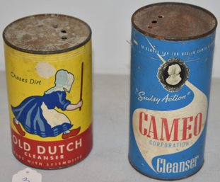 (2) VINTAGE CLEANSER ADV. CANS
