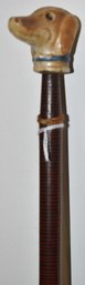 VINTAGE SWAGGER STICK W/ DOG HANDLE