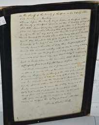 19TH CENT TOWN CLERKS LETTER