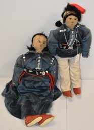 PR. VINTAGE NAVAJO CLOTH DOLLS