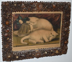 CURRIER & IVES KITTEN LITHOGRAPH