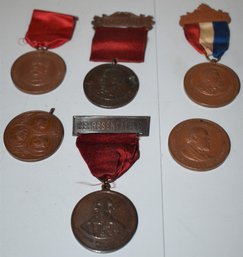 LOT (6) EARLY ENCAMPMENT MEDALS