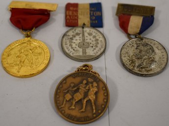 LOT (4) VINTAGE MEDALS