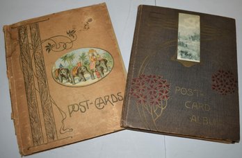 (2) VINTAGE POST CARD ALBUMS