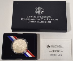 2000 LIBRARY OF CONGRESS UNCIRCULATED SILVER DOLLAR