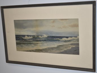 GEORGE H. GAY SEASCAPE WATERCOLOR PAINTING