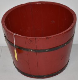 9 1/4' RED PAINTED SAP BUCKET