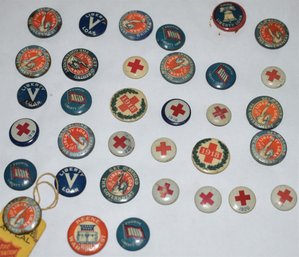 SHEET VINTAGE PIN-BACK BUTTONS