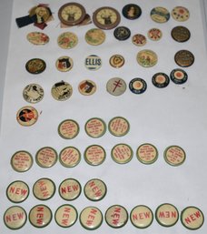 SHEET VINTAGE PIN-BACK BUTTONS