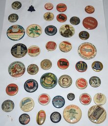 SHEET VINTAGE PIN-BACK BUTTONS