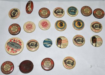 SHEET VINTAGE PIN-BACK BUTTONS