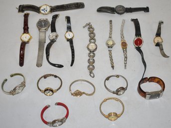 LOT (18) WOMENS WRIST WATCHES